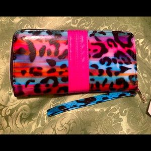 Animal Print Wristlet Wallet